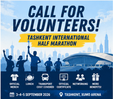 Call for Volunteers — Tashkent International Half Marathon